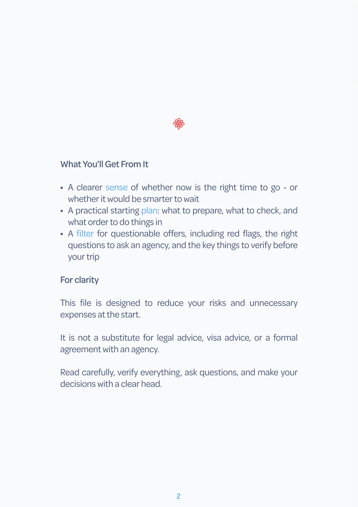 Introduction page: what you will get from the guide